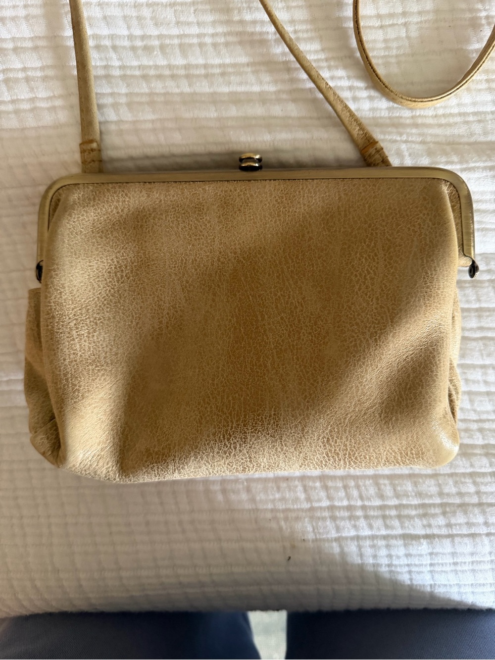 HOBO Lauren Leather Crossbody Bag in Tan - Picture 2 of 5
